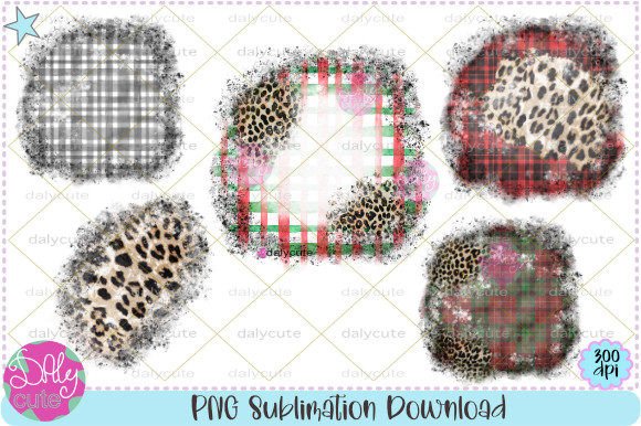 A Christmas Plaid Leopard Bleach Bundle for Your Embroidery Projects