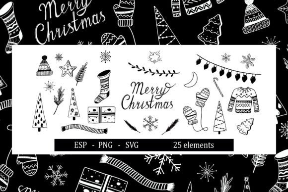 A Designer's Review of Christmas Vector Doodle Graphics