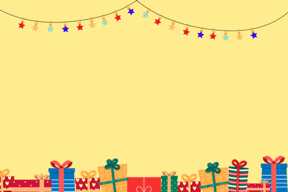 A Festive Yellow Graphic for Holiday Crafting