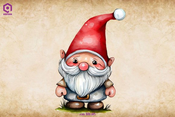 A Real Designer's Look at the Christmas Gnome Watercolor Design