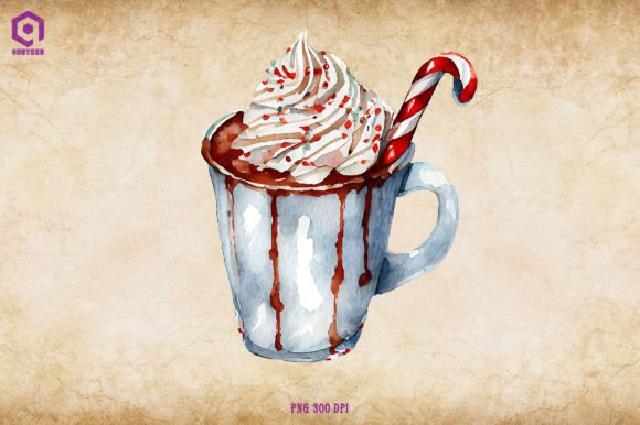 A Review of the Watercolor Christmas Hot Cocoa Graphics