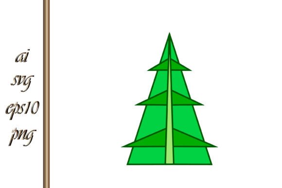 A Versatile Christmas Tree Cartoon for Graphics & Illustrations