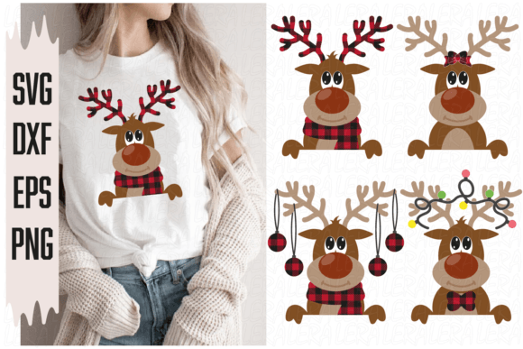 Beyond Clipart: Why a Pro Designer Might Choose Peeking Reindeer Graphics