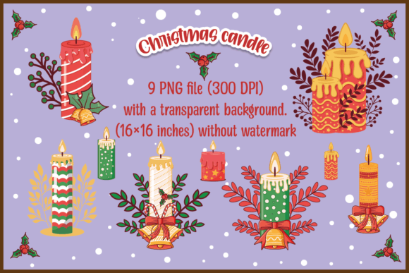 Christmas Candles Graphics: A Seller's Review