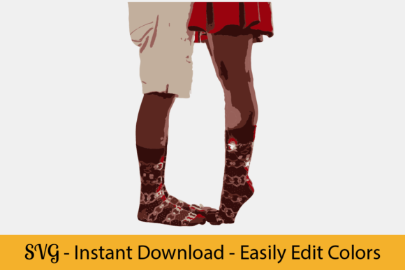 Christmas Socks SVG Graphics for Editorial Holiday Content