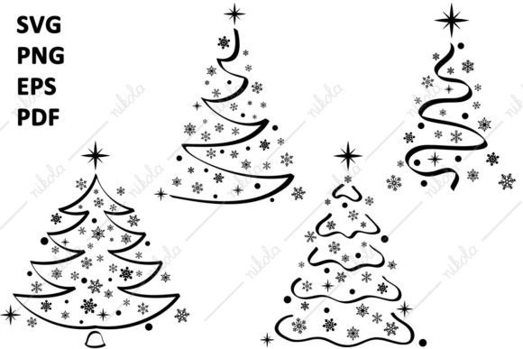 Christmas Trees Snowflakes Graphics: A Designer's Review