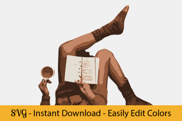 Cosy Book Club: A Rustic Christmas Graphic Design Asset