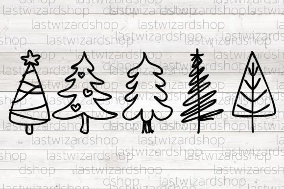 Evaluating a Hand-Drawn Pine Tree Graphic for Client Projects