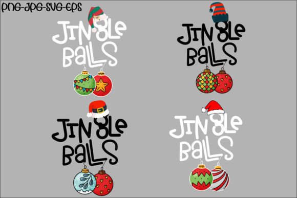 Jingle Balls Christmas Graphics for Festive Branding