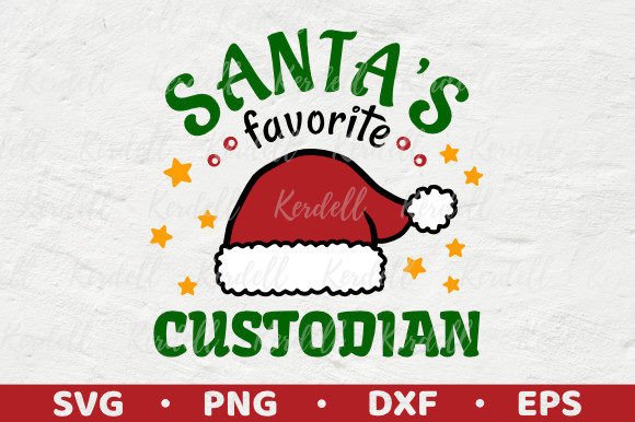 Santa's Favorite Custodian: A Graphic for Holiday Publishing