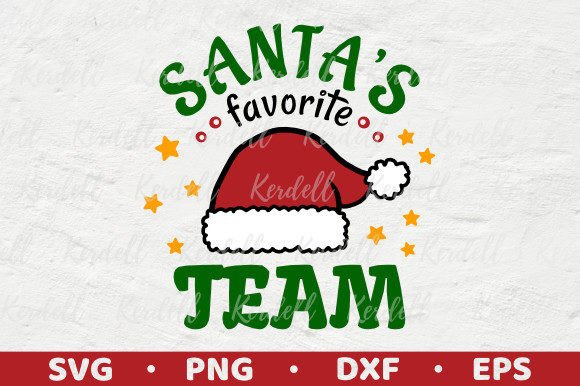 Santa s Favorite Team: A Seasonal Graphics Asset for Editorial Use